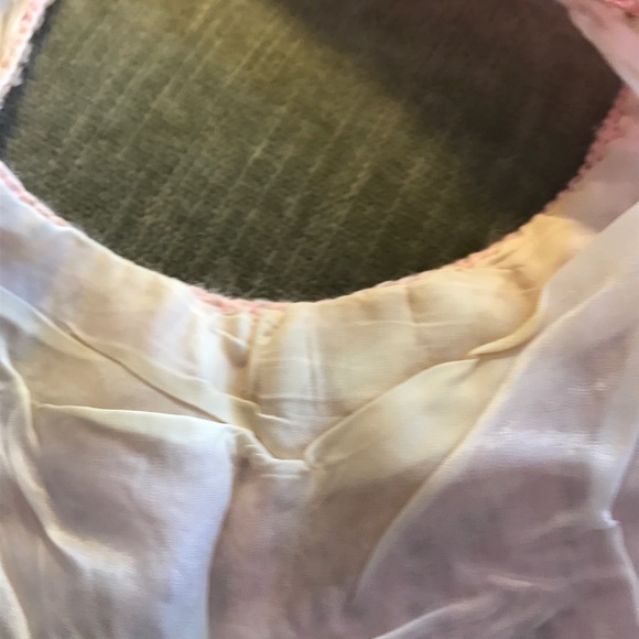 Vintage 50’s/60’s pink beaded shell top S/M - Picture 11 of 11